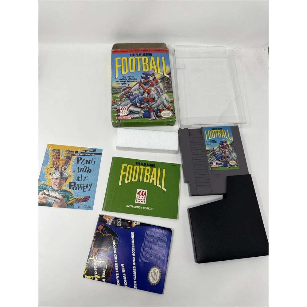 Play Action Football NES CIB Nice Shape! Fast Free Shipping!